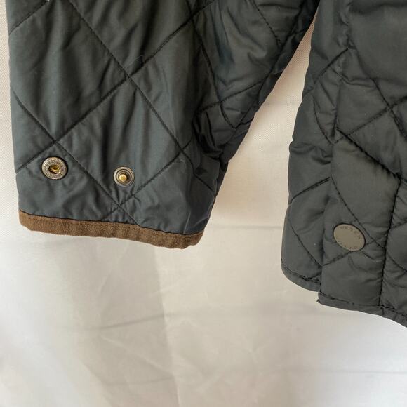 Peter Millar Suffolk Quilted Car Coat Men Size L Black Barn Puffer Jacket Preppy - Picture 6 of 12